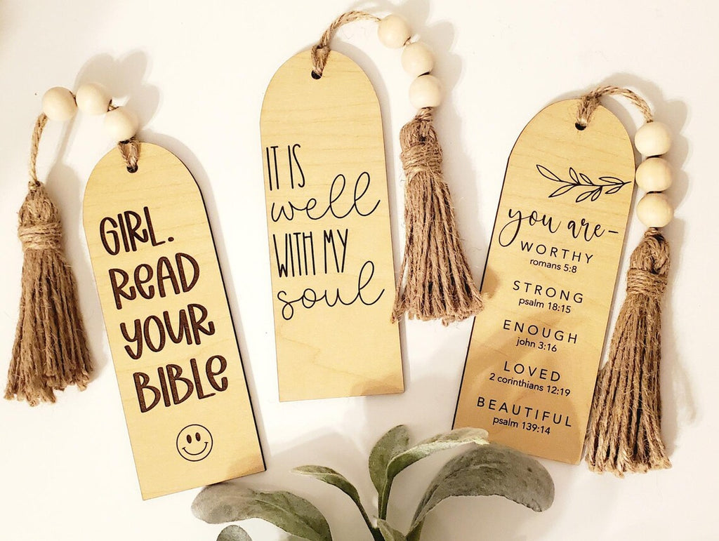 Christian Wooden Bookmarks