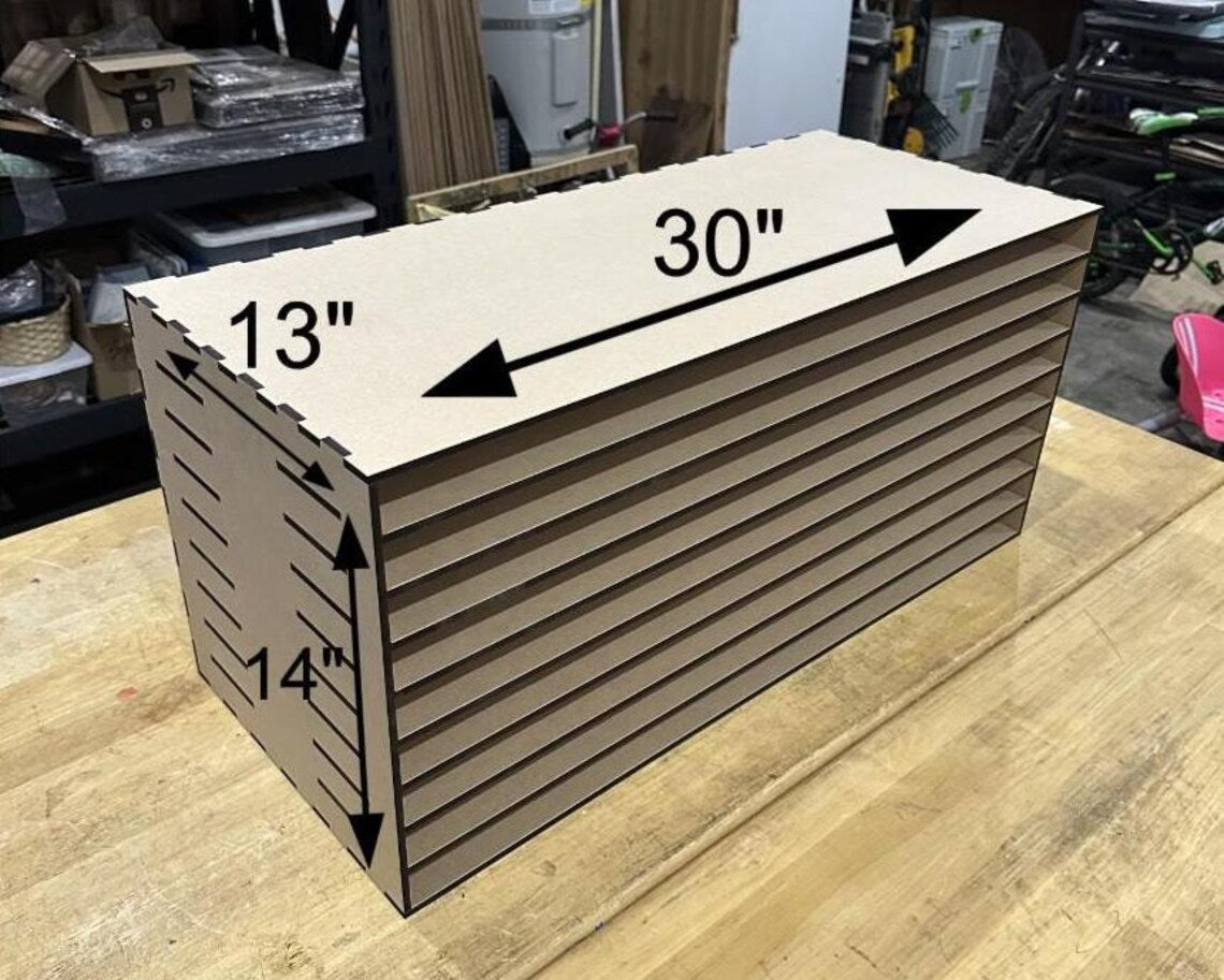 25.5"x13"x12" Storage Shelf: